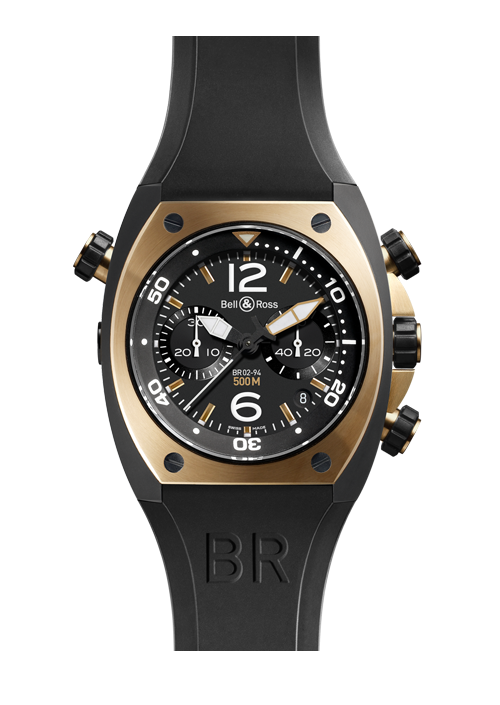 Bell & Ross Marine Chronograph Pink Gold BR 02-94