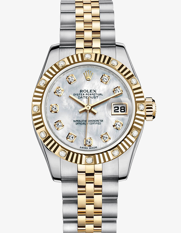 two tone diamond rolex